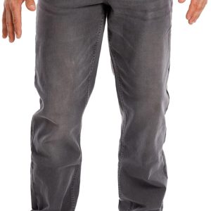 Men's Jeans Athletic Fit - Roomier Fit in Waist, Hip, and Thighs - Flexible Stretch Denim - Straight Leg Jeans