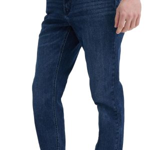 Slim Fit men Jeans – Stretch Fabric Tapered Pants for Men – Premium Comfort Casual Wear and Work Attire