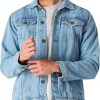 Jean Jacket For Men - Classic Trucker Style Slim Fit Casual Outerwear Button Down Cowboy Cut - Men's Denim Jacket